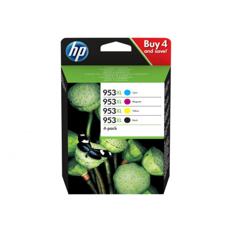 HP 953XL - pack 4 ink cartridges XL