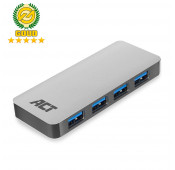 ACT - 4 x USB-A Female Hub with power supply - 0.50cm