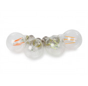 Set LED Bulbs - A60 - E27 - Clear glass - 4pcs