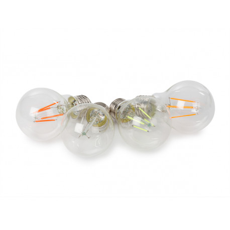 Set Ampoules LED - A60 - E27 - Verre transparent - 4pcs