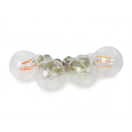 Set Ampoules LED - A60 - E27 - Verre transparent - 4pcs