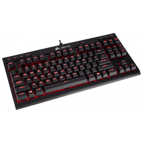 CORSAIR Red Mechanical Keyboard Gaming K63 Azerty BE