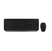 CHERRY Wireless Keyboard + Mouse Black Gentix G43 Belgian