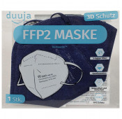 Blue FFP2 masks certified respiratory protection filtre 98%
