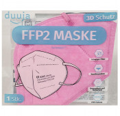 Pink FFP2 masks certified respiratory protection filtre 98%