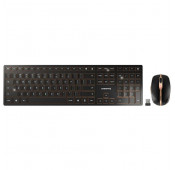 CHERRY 9000 SLIM Clavier et souris SS FIL BT Noir Bronze