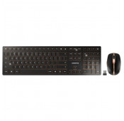 CHERRY 9000 SLIM Keyboard and Mouse WIFI BT Black Bronze