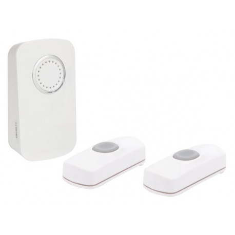 Wireless battery-operated doorbell - 2 Buttons