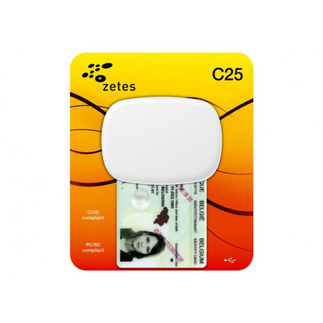 ZETES C25 - lecteur de cartes à puce/carte d'identité - USB