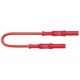 Cordon de Test fil Pvc MS/MS 2,50mm2 36A 100cm Rouge 2317