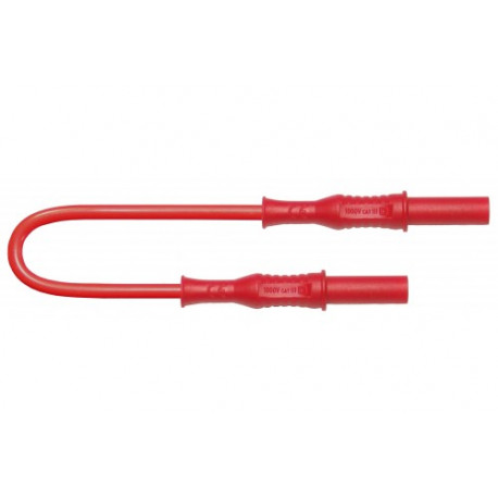 Cordon de Test fil Pvc MS/MS 2,50mm2 36A 100cm Rouge 2317