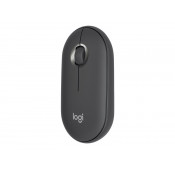 Logitech Pebble M350 - mouse - Bluetooth & 2.4 GHz Graphite