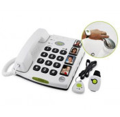 Doro - Secure 347 fixed telephone for senior White