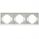 Elix - Triple Cover Plate horizontal cream