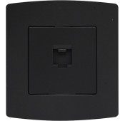  Elix RJ45 female Socket to build in anthracite