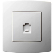 Elix - RJ45 female Socket to build in cream