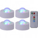 Pack of 4 light effects with remote control