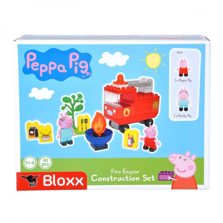 Grote PlayBig Bloxx - Brandweerwagen Peppa Pig