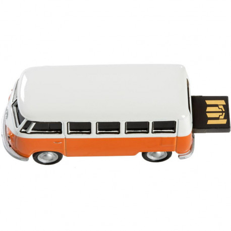 Genie Clé USB 32Gb Rétractable VW Bus Orange