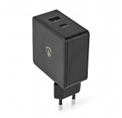 USB wall charger 57W Black