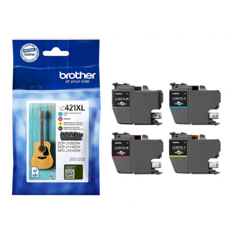 Brother LC421XL - pack de 4 cartouches d'encre - XL