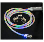 Magnetic RGB lighted cable for phone charging - 1M