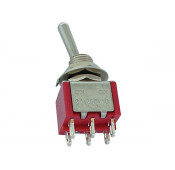 Double pole soldering switch (ON)-OFF-(ON)