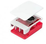 Raspberry Boîtier PI5 ventilateur intégré Rouge-Blanc