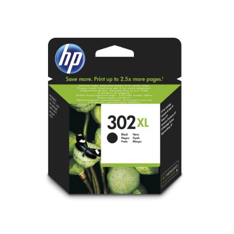 HP 302XL Ink Cartridge - Black - Inkjet - High Yield