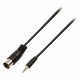 Câble audio stéréo DIN DIN 5p Mâle - 3.5 mm mâle 2M