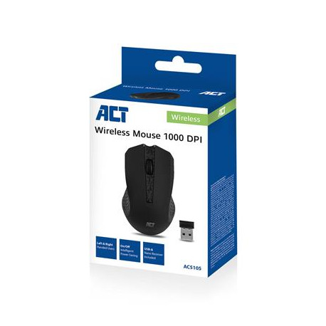 ACT Wireless Mouse 1000 dpi noir