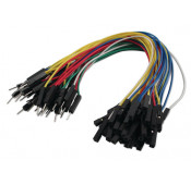 Jumpers male / female with 20cm cable - 50 pieces