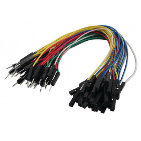 Jumpers male / female with 20cm cable - 50 pieces