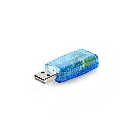 Compacte 3D USB 5.1 geluidskaart Audio-adapter