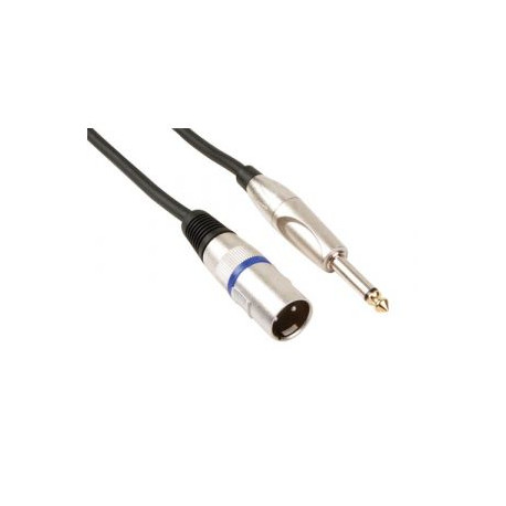 Cable Professionnel XLR M vers JACK Mono 6.35mm M 1.5m