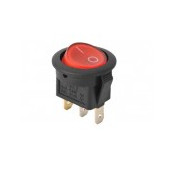 Mini ON-OFF switch red 250Vac 3A