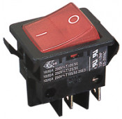 Interrupteur a bascule bipolaire 16A-250V ON-OFF - Rouge
