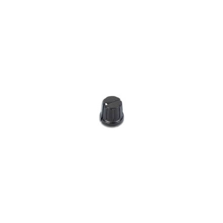 Black pvc knob Ø 15.5mm - axis Ø 3mm