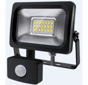 Elix - LED Floodlight +PIR Premium Line 10W 3000K IP65 Black