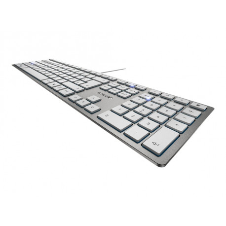 CHERRY Ultra Slim Keyboard Silver Design Kc6000 Belgian
