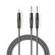 Câble audio stéréo 2x 6.35 mm Mâle - 3.5 mm Mâle 1.5M