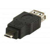 Adapter USB A vrouwelijk - USB micro B mannelijk