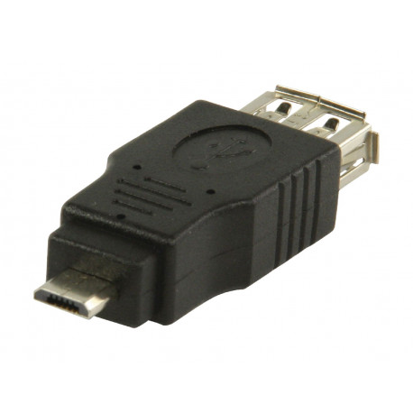 Adapter USB A vrouwelijk - USB micro B mannelijk