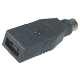 Adapter USB A vrouwelijk - Mini DIN 6 polen mannelijk