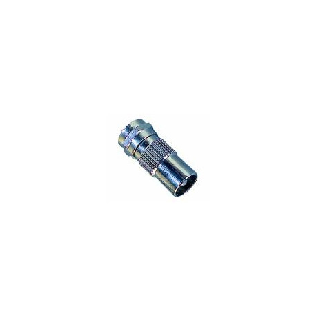 Adapter "F" male to 9.5mm IEC coaxial jack 