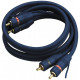 Cable CINCH RCA 2 X M/M - 0.80m - Bleu