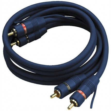 CINCH RCA Kable 2XM/M - 0.80m - Blauw