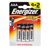 Energizer - Pile alcaline Max AAA LR3 - 4+2 Promo