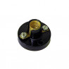 Verlichtingsfitting bruin E10 met bevestigingsbasis