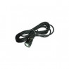 Rallonge secteur 2 P+T Noir 3m